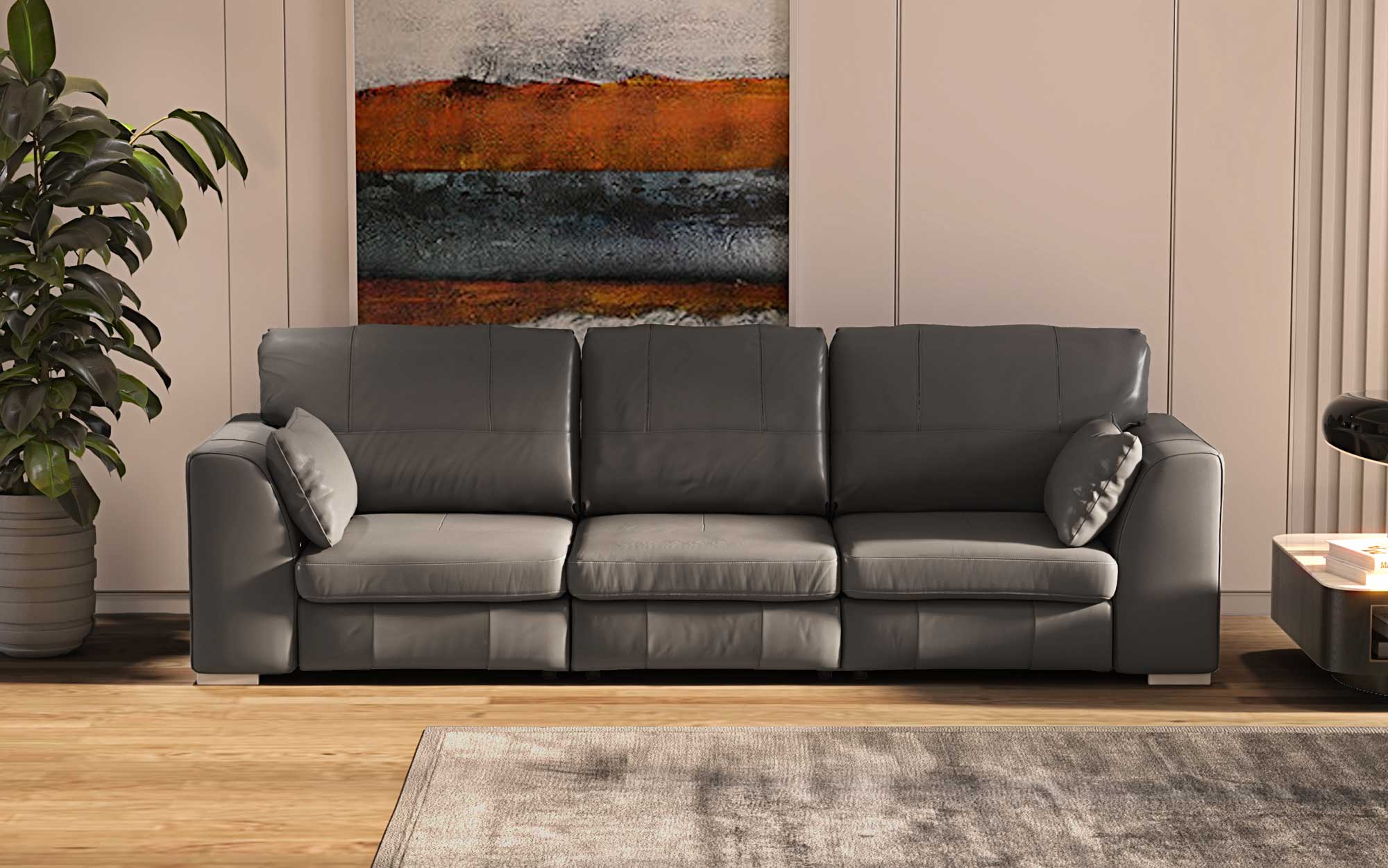 Verona Real Leather 3 & 2 Seater Sofas The Great British Sofa Company