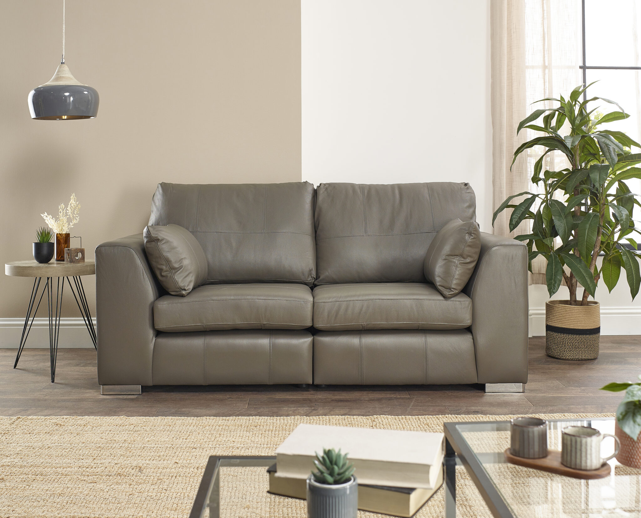 Verona Real Leather 2 Seater Sofa The Great British Sofa Company