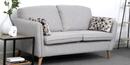 Layla 2 Seater Sofa Silver