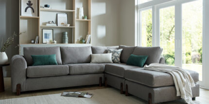 Prague 3C1 Corner Sofa with Stool