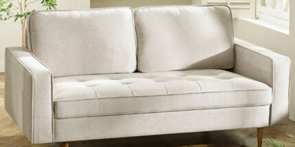 Henrietta Beige 3 Seater Sofa